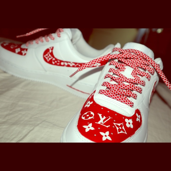 reflective louis vuitton pattern nike air force 1